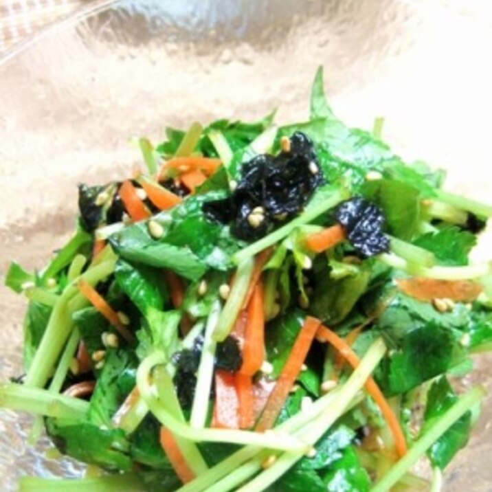三つ葉とにんじんの海苔サラダ レシピ 作り方 By yamat 楽天レシピ 三つ葉とにんじんの海苔サラダ レシピ 作り方 By yamat 楽天レシピ
